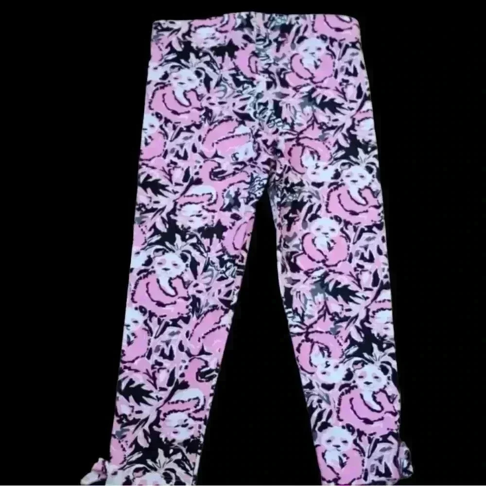 NWT Lilly Pulitzer Hangin with my Boo Luxletic Leggings Size Large Girls - Picture 12 of 13